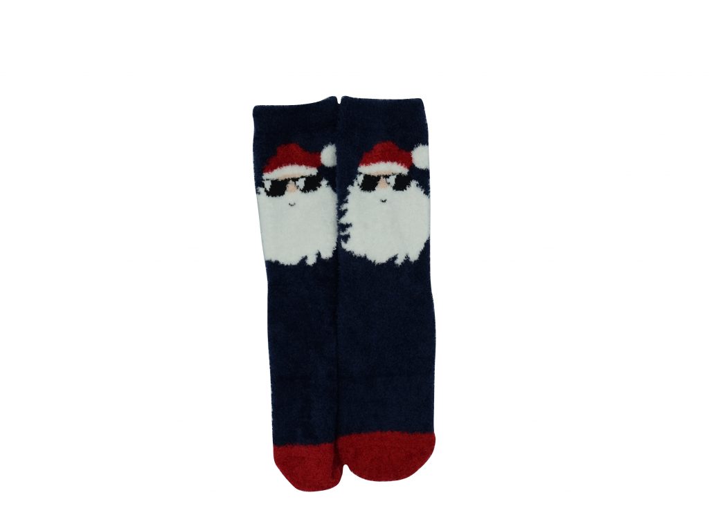 Karácsonyi mintás gyerek zokni - Mikulásos