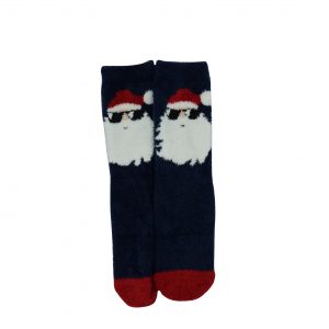 Karácsonyi mintás gyerek zokni - Mikulásos