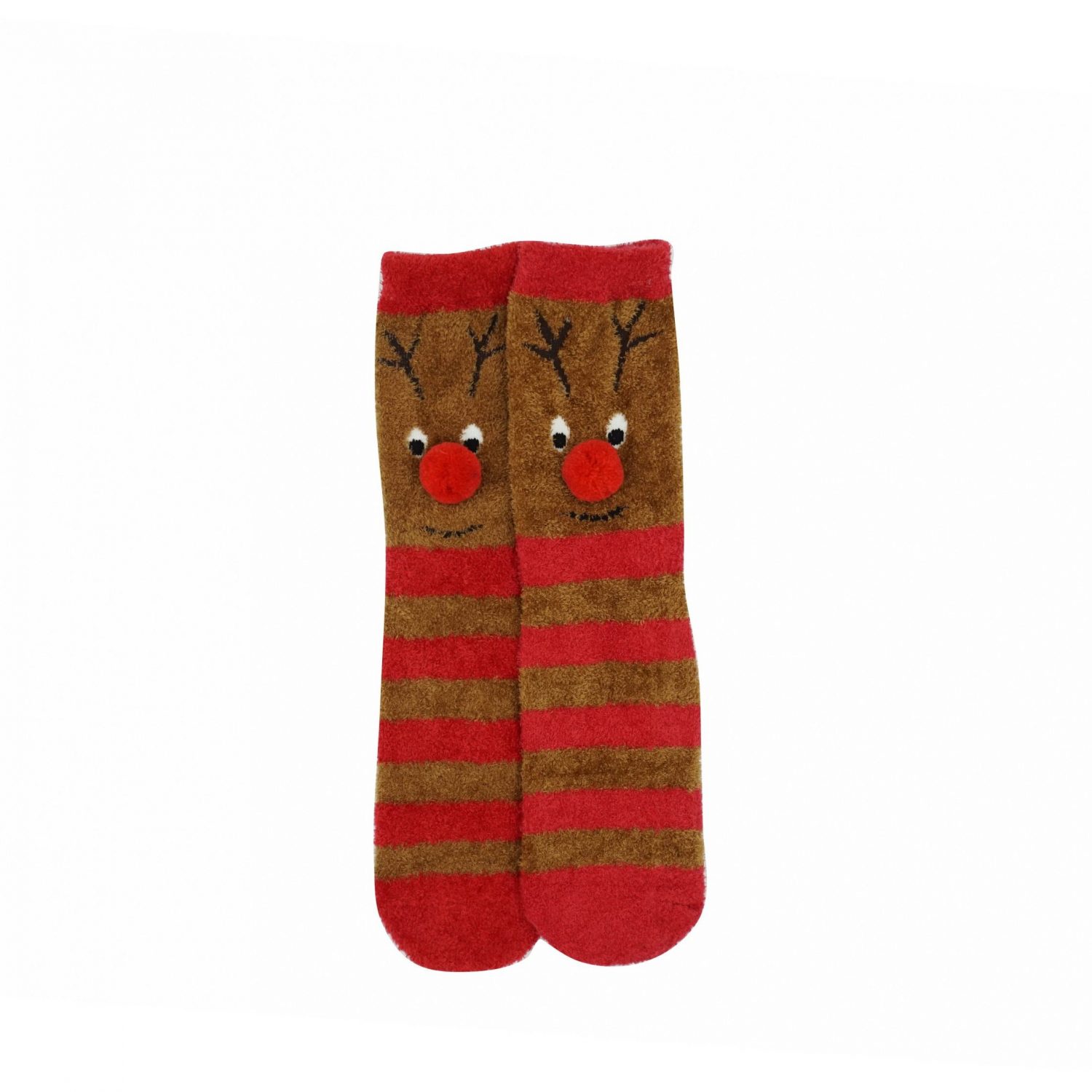 Karácsonyi mintás gyerek zokni - Rudolfos