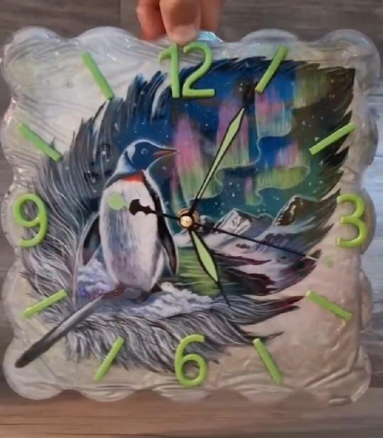 Csilla Vicze – Különleges téli hátterű óra