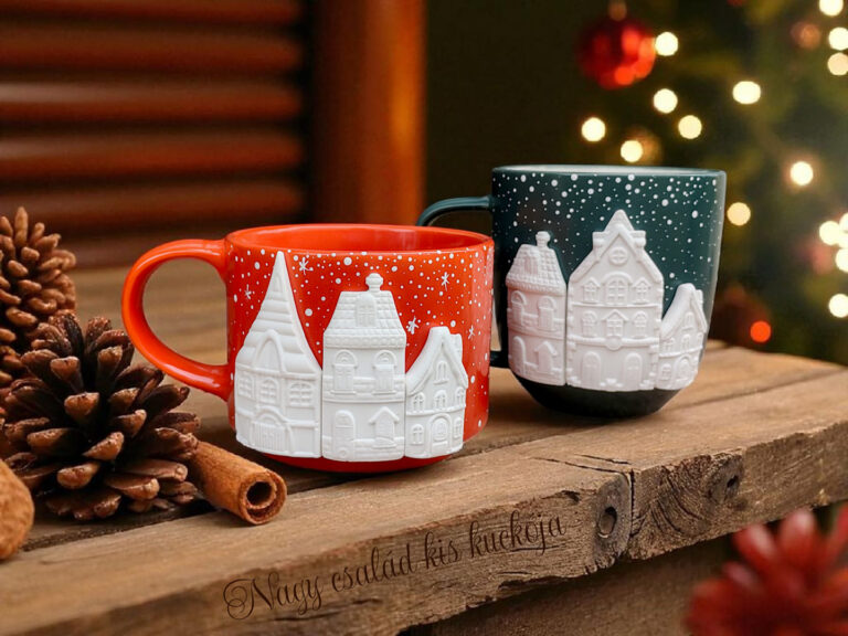 Nagy-Rákóczi Fanni – 2db - Süthető gyurmás bögre