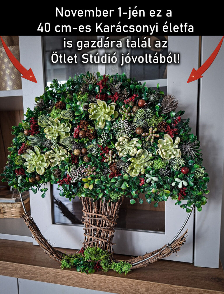 Ötlet Stúdió – Karácsonyi életfa (40 cm)
