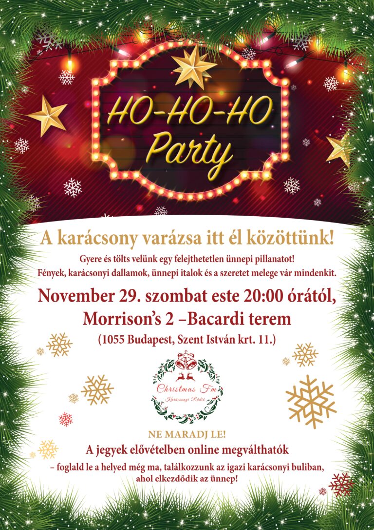 2 db Páros belépő a Christmas Fm - Ho Ho Ho Party-ra