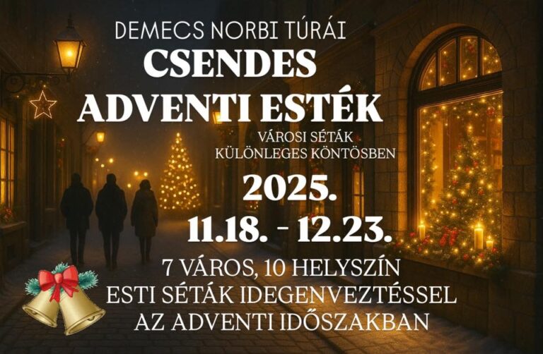 Demecs Norbi Túrái – Csendes Adventi Esték túra: 5 db páros jegy